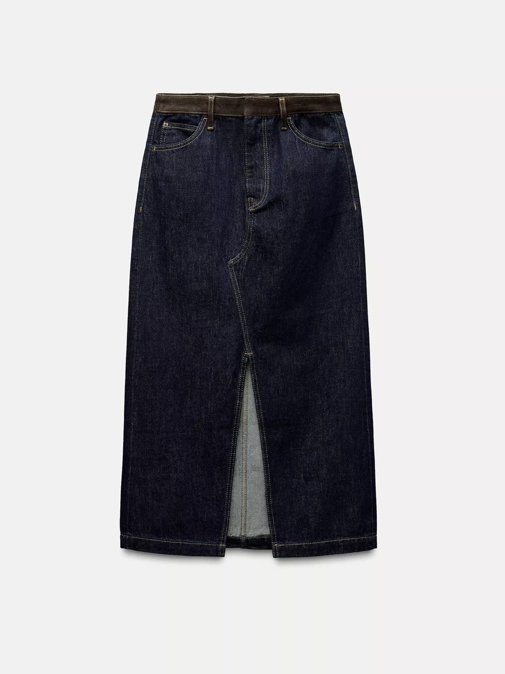DENIM COMBINATION SKIRT ZW COLLECTION ZARA